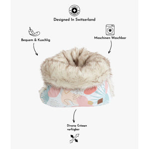 Pet & Co. Kuschelsack / Snuggle Bed Canvas Faux Fur