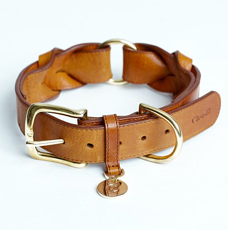 Cloud7  Hundehalsband Hyde Park - Cognac