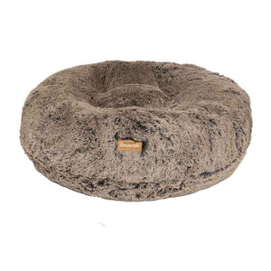 Orthopädisches Hundebett Wolke® Zottel Schwarz-Beige