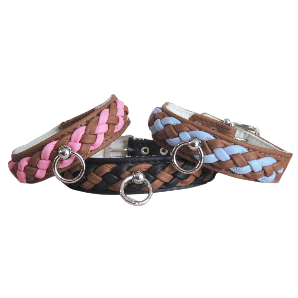 Hundehalsband/Lederhalsband Brabant Double