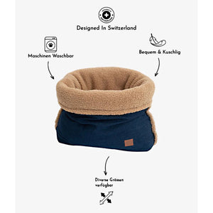 Pet & Co. Kuschelsack / Snuggle Bed Denim (Teddy Fur)