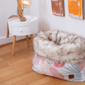 Pet & Co. Kuschelsack / Snuggle Bed Canvas Faux Fur