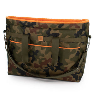 Travel-Bag Camo-Orange - die Reisetasche für deinen Hund
