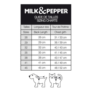 Milk&Pepper Sportlicher Hunde-Regenmantel Babord