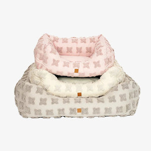 Pet & Co. Hundebett Kingston Flowers Rosé