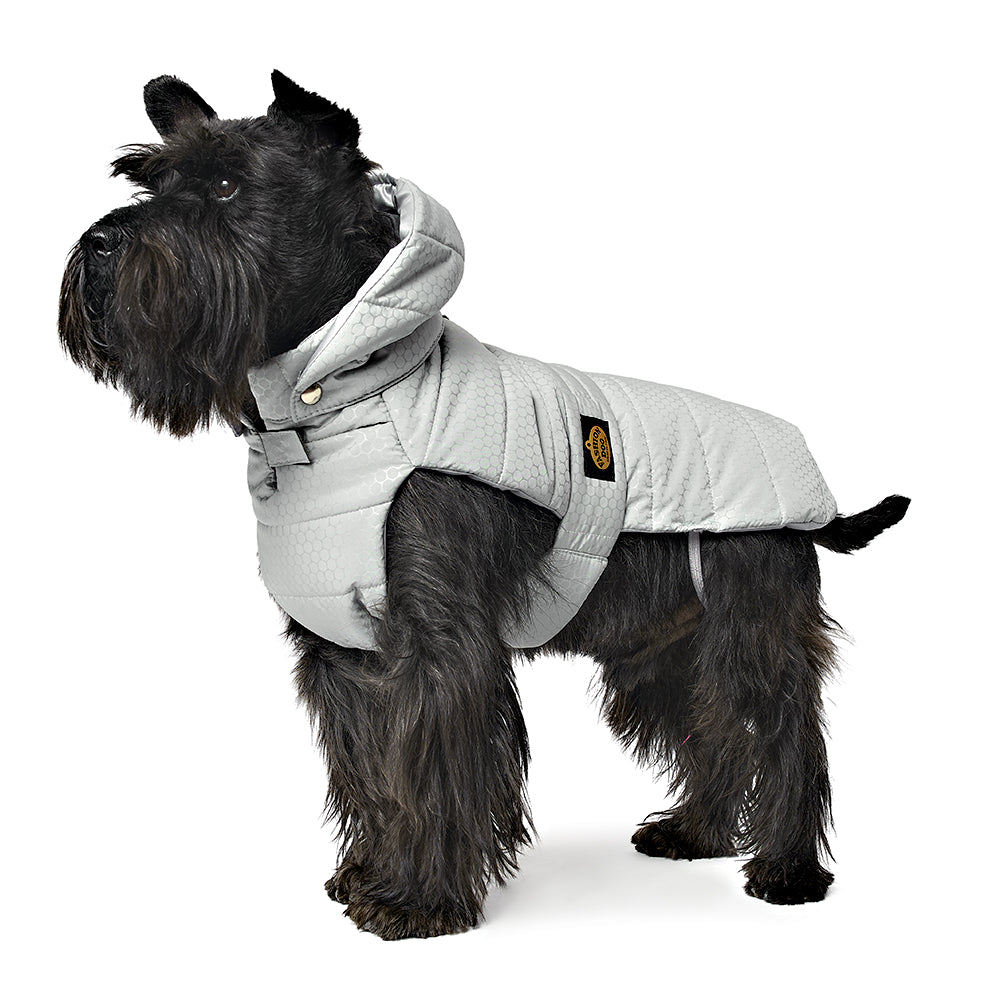 dog gear mantel Hundewintermantel / Hunderegenmantel Grigio