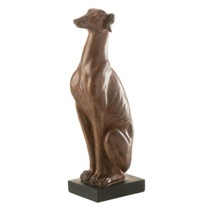 Dekofigur Greyhound / Windhund sitzend