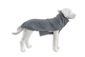 Hundepullover Fleece aus Bio Baumwolle | Stone Grey