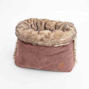 Pet & Co. Kuschelsack / Snuggle Bed Cord (Faux Fur) - Dusky Pink