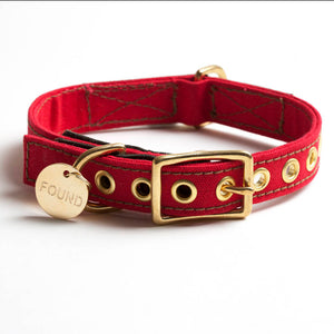 Found my Animal - Halsband Canvas Rot