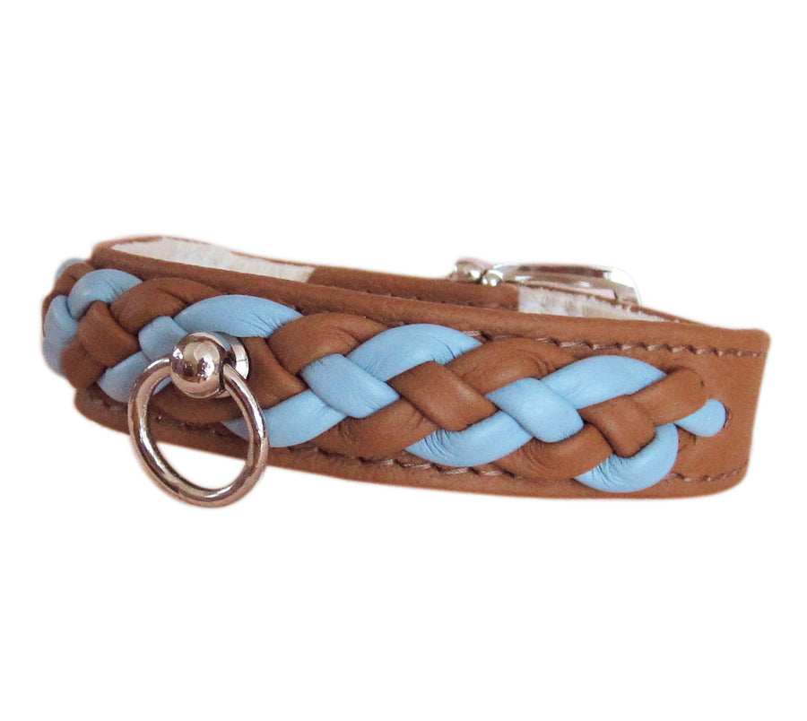 Hundehalsband/Lederhalsband Brabant Double