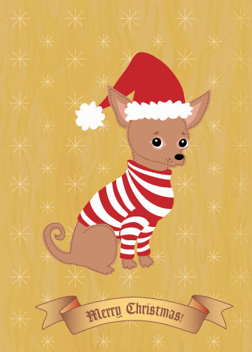 Weihnachtskarte Chihuahuamas