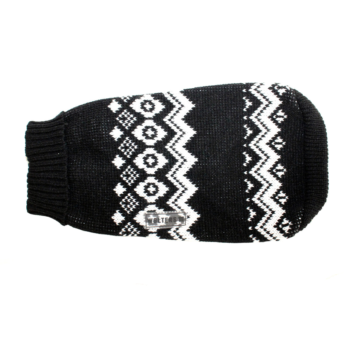Norweger Hundepullover für Mops, Bully & Co., schwarz-weiß