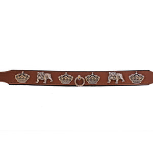 HundeLeben - Hundehalsband Crown für Bulldoggen