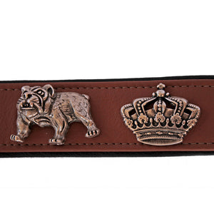 HundeLeben - Hundehalsband Crown für Bulldoggen