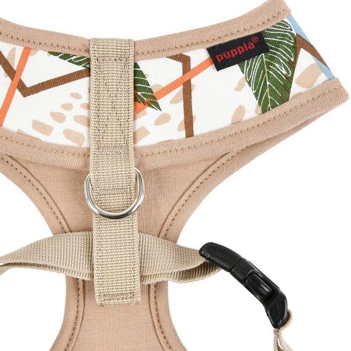 Puppia Botanical Harness A - Softgeschirr Gemustert Beige