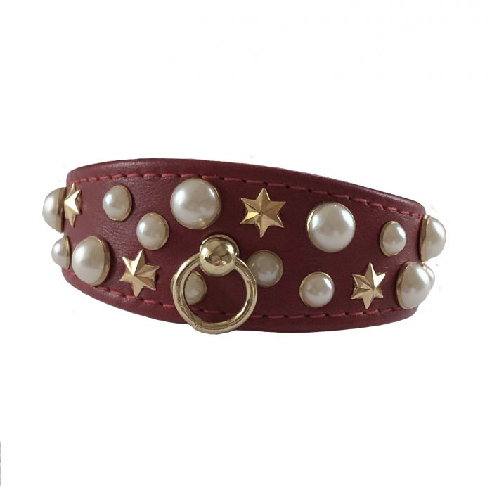 Hundehalsband/Windhundhalsband Pearl - individuelle Farbauswahl