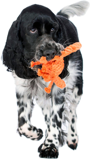 Kristof Krabbe Seilspielzeug - Hund Orange 15x12x5 cm