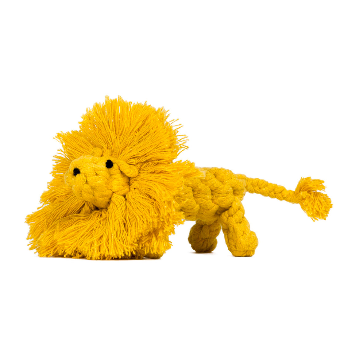 Leo Löwe Seilspielzeug - Hund Gelb 15x7x6 cm