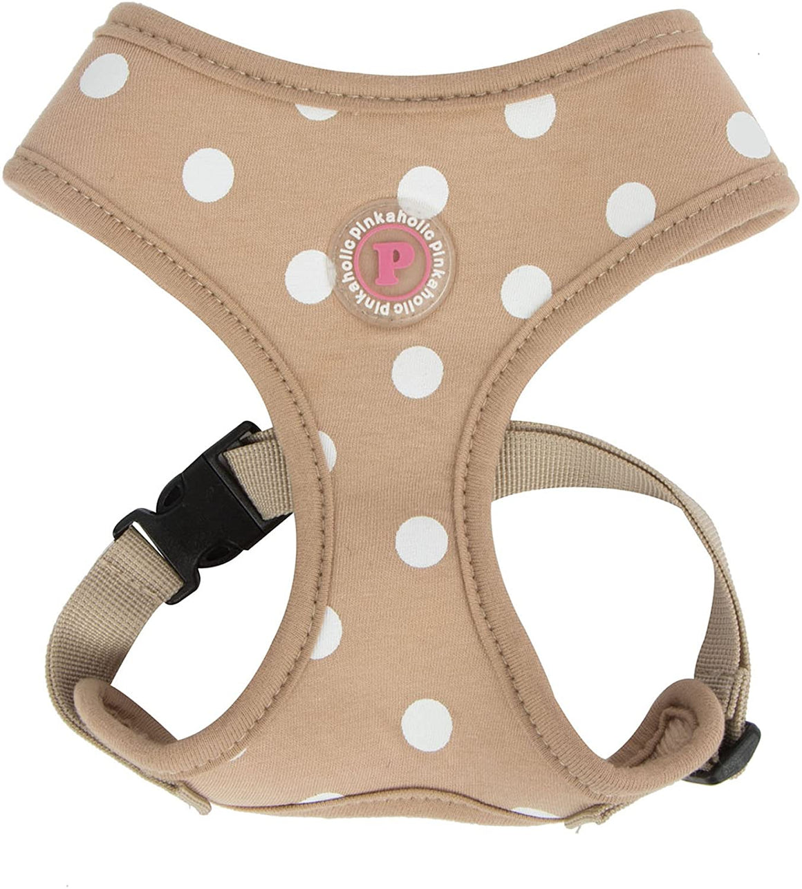 Pinkaholic New York Harness A - Softgeschirr Beige mit Punkten