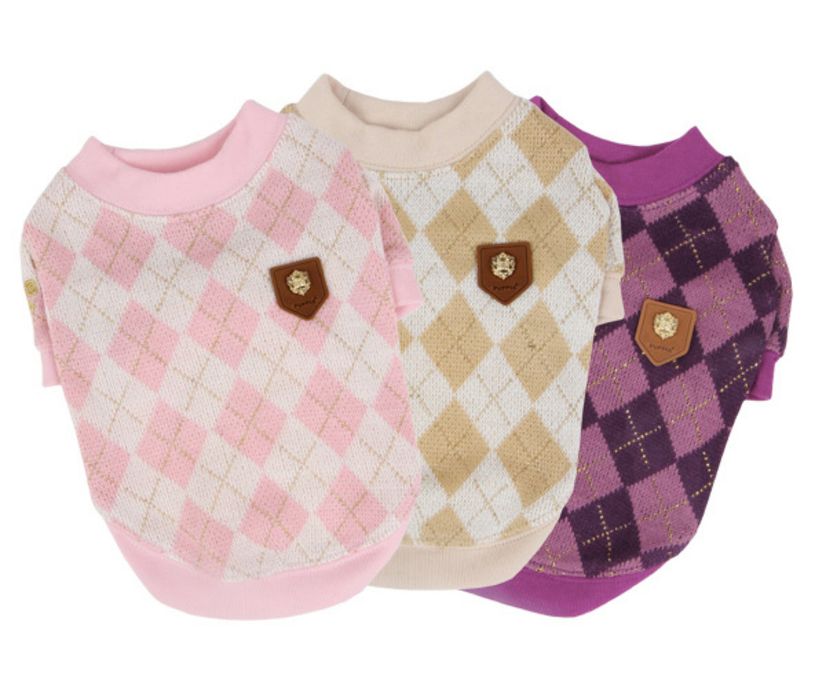 Puppia Argyle Mode Sweater