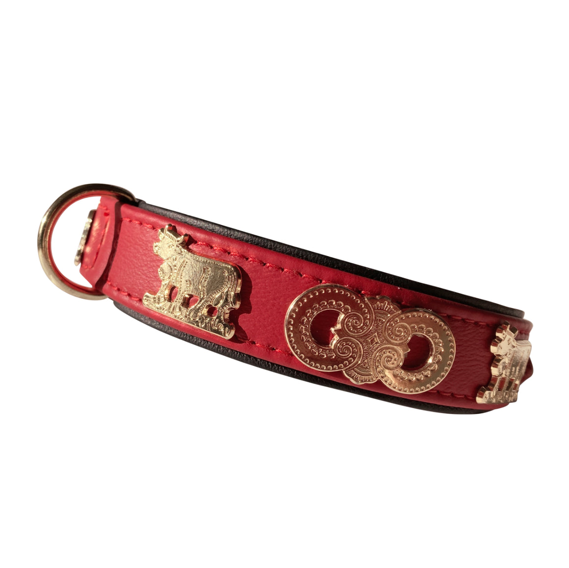 Lederhalsband hund mit appenzeller motiven