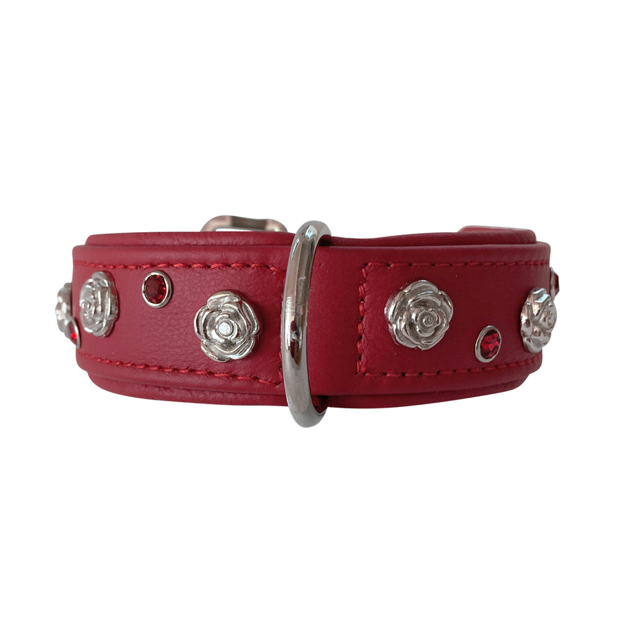 Hundehalsband Rose - individuelle Farbgestaltung