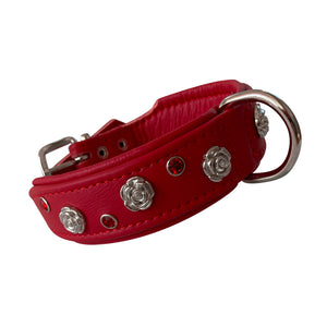 Hundehalsband Rose - individuelle Farbgestaltung